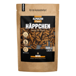 ALPHAZOO Häppchen Huhn & Lachs für Hunde