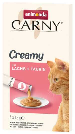 Animonda Carny Adult Creamy 11x6x15 g mit Taurin Lachs