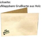 Biodora Grußkarte Holzgrusskarte Lebe Liebe Lache