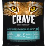 Crave Adult mit Lachs und Weissfisch Katzenfutter 750 g