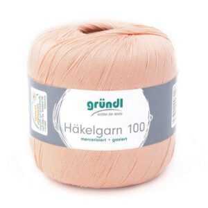 Gründl Bastelnaturmaterial Gründl Häkelgarn 100 g helles lachs