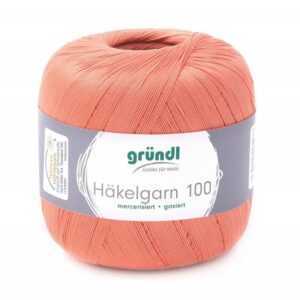 Gründl Bastelnaturmaterial Gründl Häkelgarn 100 g lachs