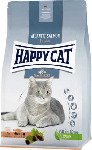 HappyCat Katzenfutter Indoor Atlantik Lachs 300 g