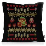 Kissenbezug, VOID, Sofa-Kissen Link Ugly Christmas Sweater zelda game weihnachten boy xmas