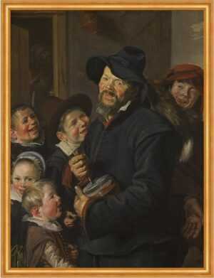 Kunstdruck The Rommel-Pot Player Frans Hals Musik Kinder Lachen Freude B A2 01878, (1 St)