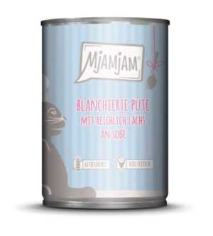 MjAMjAM Adult Pute mit Lachs an Zuchhini in Soße Katzenfutter 380g