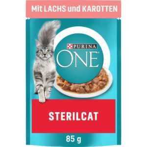 Purina ONE Sterilcat 26x85g mit Lachs und Karotten