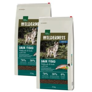 REAL NATURE WILDERNESS Dark Fjord Rothirsch, Lachs & Ente 2x12 kg