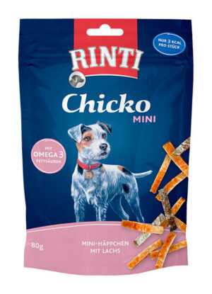 RINTI Chicko Mini Häppchen mit Lachs 12x80g