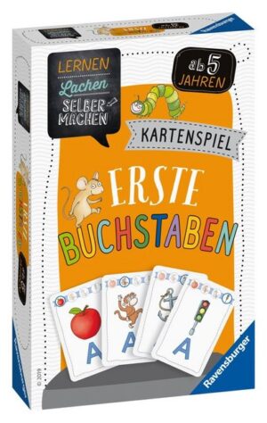 Ravensburger Spiel, Kinder Kartenspiel Lernen Lachen Selbermachen Erste Buchstaben 80659