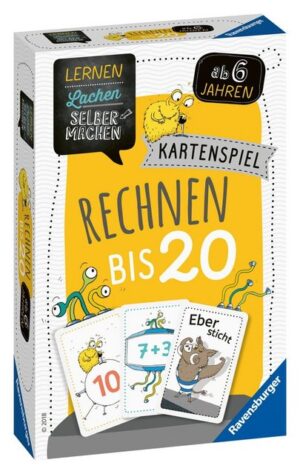 Ravensburger Spiel, Kinder Kartenspiel Lernen Lachen Selbermachen Rechnen bis 20 80349