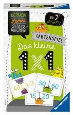 Ravensburger Spiel, Lernen Lachen Selbermachen: Kartenspiel Das kleine 1 x 1