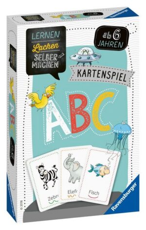 Ravensburger Spiel, Ravensburger Kinder Kartenspiel Lernen Lachen Selbermachen ABC 80347