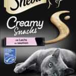 Sheba Creamy Snacks mit Lachs Katzenleckerli 4 x 12g