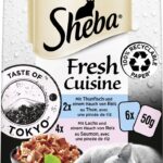 Sheba Fresh Cuisine Taste of Tokyo Thunfisch & Lachs Katzenfutter 6 x 50g