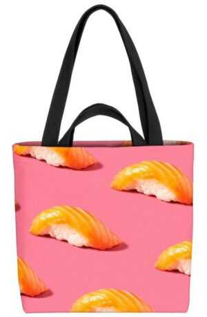 VOID Henkeltasche (1-tlg), Lachs Sushi Sashimi Japan sushi asia asien asiatisch lachs thunfisch