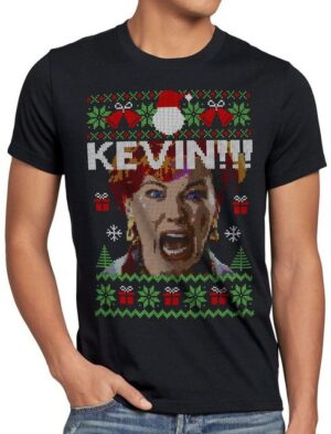 style3 Print-Shirt Allein zu Haus Kevin Weihnachten Weihnachts Pullover ugly sweater