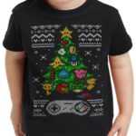 style3 Print-Shirt Kinder T-Shirt 16-Bit Ugly Sweater x-mas pulli weihnachtsbaum