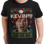 style3 Print-Shirt Kinder T-Shirt Allein zu Haus kevin xmas weihnachten weihnachtspullover pulli ugly sweater strick