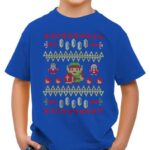 style3 Print-Shirt Kinder T-Shirt Link Ugly Christmas Sweater strick pulli weihnachten zelda xmas