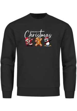 MoonWorks Sweatshirt Sweatshirt Herren Weihnachtspullover Lustig Cool Ugly XMAS Sweater Mer