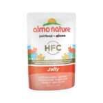 Almo Nature HFC Jelly Katzenfutter - Frischebeutel - Lachs - 24 x 55 g