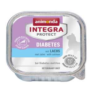 Animonda Integra Protect Diabetes Katzenfutter - Schälchen - Lachs - 16 x 100 g