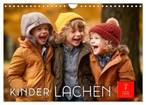 CALVENDO Wandkalender Kinder Lachen (Wandkalender 2024 DIN A4 quer), CALVENDO Monatskalender