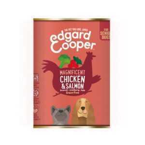 Edgard & Cooper Senior Hundefutter - Dosen - Huhn & Lachs - 6 x 400 g