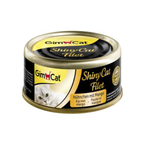 GimCat ShinyCat Filet Katzenfutter - Dosen - Thunfisch & Lachs - 24 x 70 g