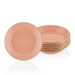 Hermia Concept Teller-Set TMA3318, Lachs, Essteller, 100% Keramik