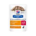 Hill's Prescription Diet c/d Urinary Stress Katzenfutter - Frischebeutel - Lachs - 12 x 85 g