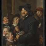 Kunstdruck The Rommel-Pot Player Frans Hals Musik Kinder Lachen Freude Mann Faks_, (1 St)