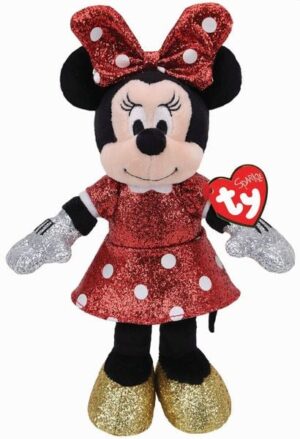 Ty - Disney - Minnie Mouse Sparkle 15 cm sitzend mit Lachen