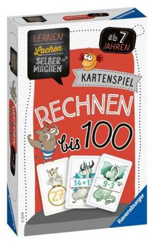 Ravensburger Spiel, Kinder Kartenspiel Lernen Lachen Selbermachen Rechnen bis 100 80660