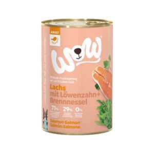 WOW! Hundefutter Adult - Dose - Lachs - 6 x 400 g