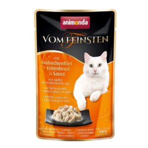 Animonda Vom Feinsten Katzenfutter - Frischebeutel - Lachs & Hühnchenfilet - 18 x 50 g