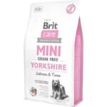 Brita - brit Care Mini Yorkshire Grain Free Lachs mit Thunfisch - Trockenfutter für Hunde - 2 kg