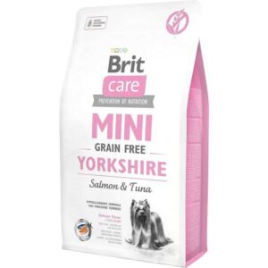 Brita - brit Care Mini Yorkshire Grain Free Lachs mit Thunfisch - Trockenfutter für Hunde - 2 kg