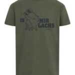 Derbe T-Shirt Is mir Lachs (1-tlg)