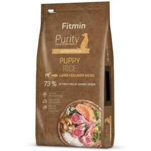 FITMIN Purity Rice Puppy Lamm mit Lachs - Trockenfutter für Hunde - 2 kg