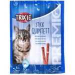 Trixie - Snacks Premio Sticks - geschwärzter Lachs mit Forelle - Trockenfutter für Katzen - 5 x 5 g