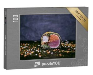 puzzleYOU Puzzle Frittiertes Sushi mit Lachs, Thunfisch und Garnele, 100 Puzzleteile, puzzleYOU-Kollektionen Sushi