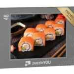 puzzleYOU Puzzle Sushi-Menü mit Philadelphia-Rolle und Lachs-Sushi, 48 Puzzleteile, puzzleYOU-Kollektionen Sushi