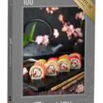 puzzleYOU Puzzle Sushi mit Lachs, Thunfisch, Garnele, Frischkäse, 100 Puzzleteile, puzzleYOU-Kollektionen Sushi