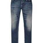 ADenim Herren Jeans blau Baumwoll-Stretch Slim Fit