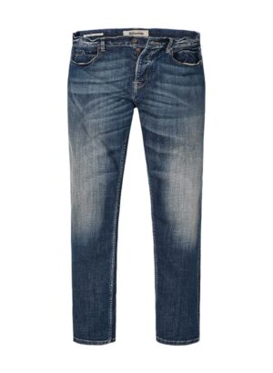 ADenim Herren Jeans blau Baumwoll-Stretch Slim Fit