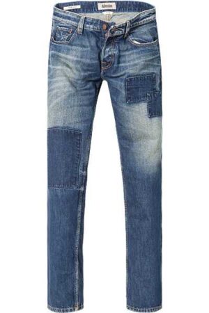 ADenim Herren Jeans blau Baumwolle Slim Fit