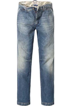 ADenim Herren Jeans blau Baumwolle Straight Fit