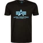 ALPHA INDUSTRIES Herren T-Shirts schwarz